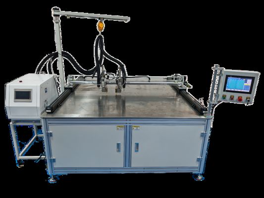 Up To Four Operators Line Gluer With Working Size 1700*2500mm for rhinestone dispensing machines
