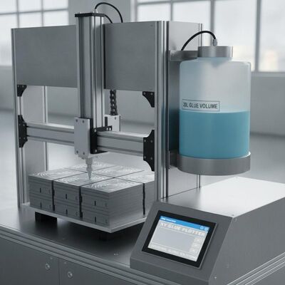 XY Glue Plotter CNC Gluer مع 20L Glue حجم 840mm ارتفاع المجموعة و Hot Melt Cold Glue في عملية واحدة